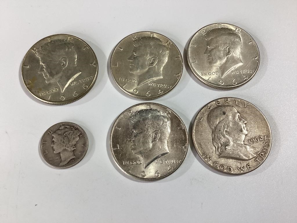 Vintage United States Silver Coin Lot