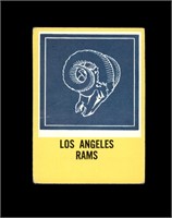 1967 Philadelphia #96 LA Rams Logo P/F to GD+