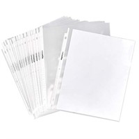 Basics Clear Sheet Protectors for 3 Ring Binder,