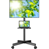 PERLESMITH Mobile TV Cart for 23-60 Inch LCD LED