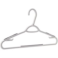 Basics Plastic Clothes Hanger with Non-Slip Pad,