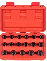 TEKTON 1/2 Inch Drive 12-Point Impact Socket Set,