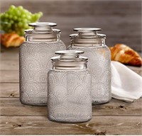 ($90) Style Setter 203192-GB Canister Set, Clear