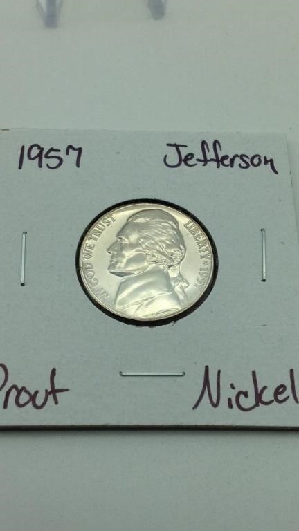 1957 Jefferson Proof Nickel