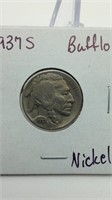 1937S Buffalo Nickel