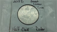 2018D Breast Cancer Commemorative Half Dollar
