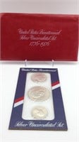 1976 Bicentennial 3pc Silver UNC Set