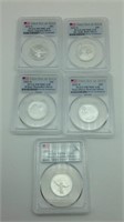 2002S Woman of America 5pc. Proof 70 Silver Set