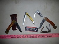 5pc Pocket Knives - Vintage Schrade & Camillus