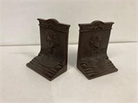 Cast iron bookends. Beethoven and Chopin