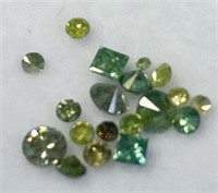 0.50 cts Natural Green Diamonds