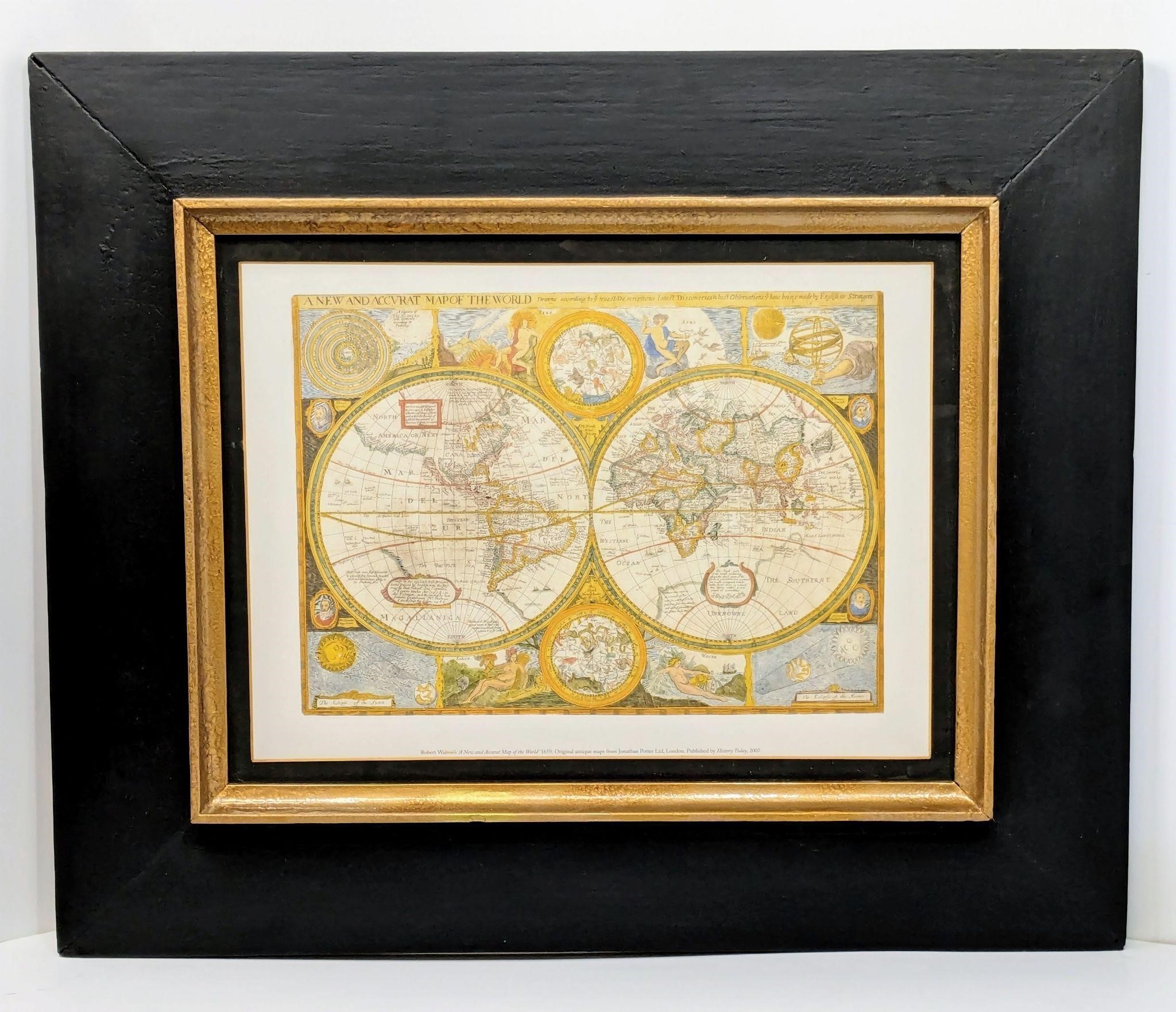 Framed Print Of Antique Map