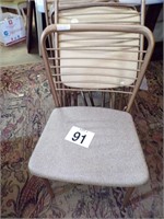 6 Vintage Metal Folding Chairs