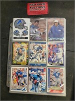 Lot of Lions Football Cards