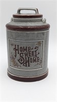 VINTAGE HOME SWEET HOME STONEWARE CANISTER
