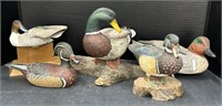 (E) Decorative Duck Statues. Most Broken as Shown