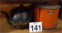 McCoy Cookie Jar and Metal Canister