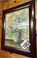 Flower Painting in Ogee Frame