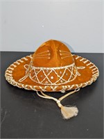 Vintage Child's Sombrero Burnt Orange