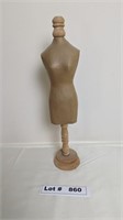 VINTAGE MINI DRESS MAKERS MANNEQUIN WOOD AND PAPER