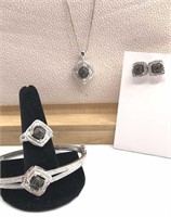 1/4 CTTW Black & White Diamond Jewelry  Ring-7
