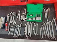 Wrenches sockets and more tool lot