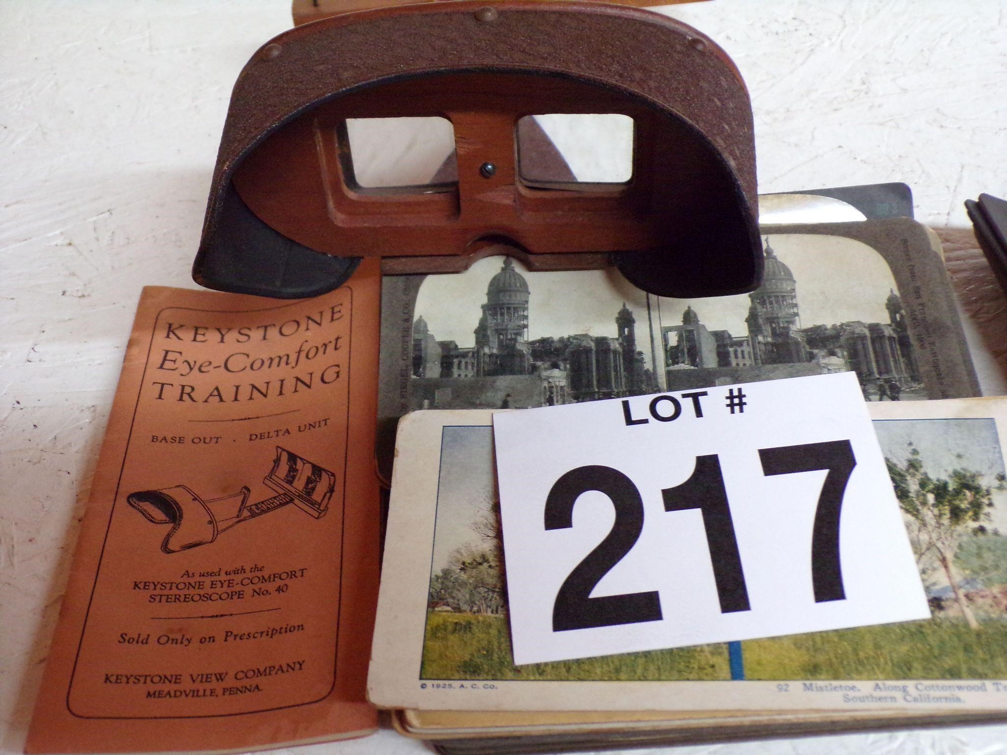 Stereoview and cards