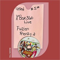 Used X Box 360 Live Fuzion Frenzy 2