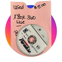 Used X Box 360 Live Burnout Paradise