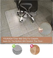 ($110) YOUKADA Office Chair Mat for Carpe