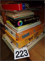 Puzzle and book lot
