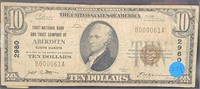 1929 $10 - Aberdeen, SD First National Bank