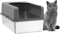 Steel Cat Litter Box 24L X 16W X 6H