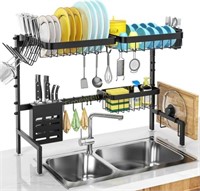 Over Sink Dish Rack  Adjusts(25-33in)  2 Tier