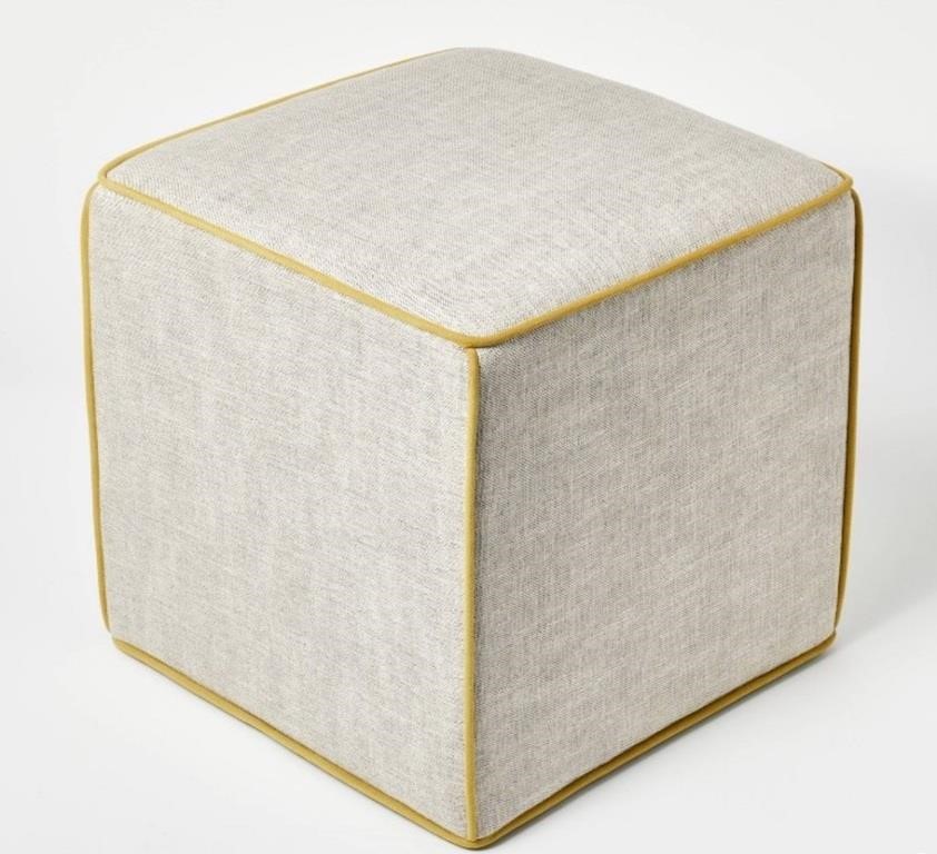 Lynwood Square Upholstered Cube Ottoman
Mustard