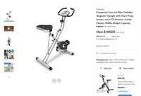 B9060  Foldable Exercise Bike 300lbs Weight