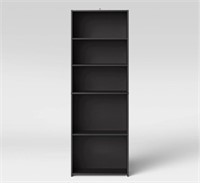 Room Essentials 5 Shelf Bookcase in Black - Box