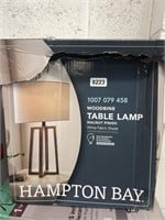 Lot of (2) Items: Hampton Bay Woodbine Table Lamp