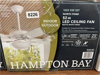 Hampton Bay North Pond 52in LED Ceiling Fan in