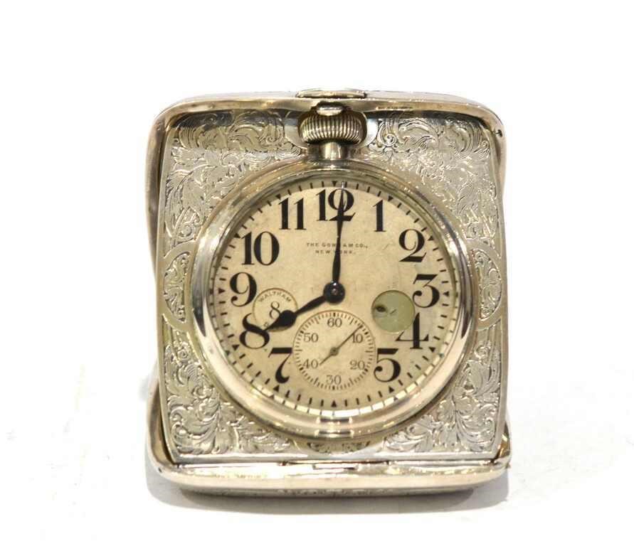 Gorham Silver Traveler Clock