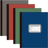 4 Pack Computation Notebook, Multicolor