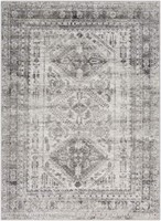 Traditional Area Rug Rectangle 8'10" x 12', Grey