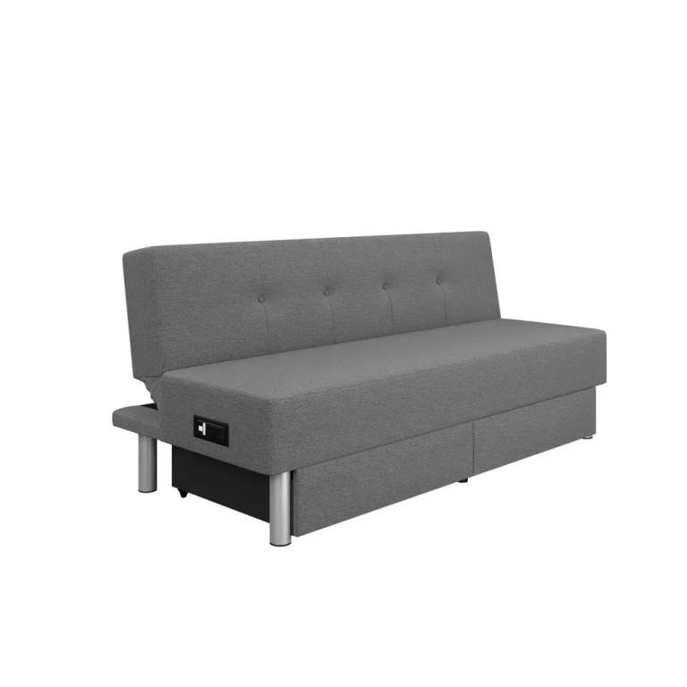 Serta Wilton Dream Convertible Sofa Sleeper, Grey