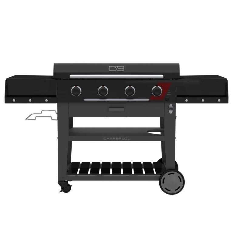 36in DELUXE PROPANE GAS GRIDDLE WITH CART 4 BURNER