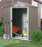 Outdoor Metal Storage Shed with Floor Frame,