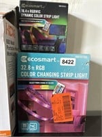 Lot of 2 RGB color changing strip lights