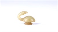 Chinese Carved Jade Figure of Goose