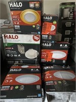 Lot of 6 assorted halo lighting kits condition