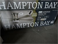 Hampton bay 52in hawkspur ceiling fan in brushed