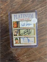 Triple Cuts Hogan, Rock, Cena Card Facsimilie